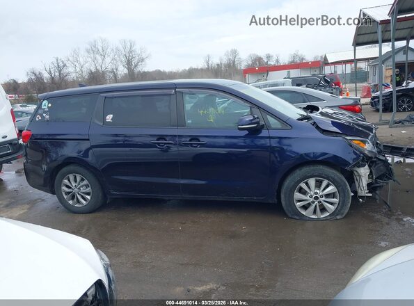 KNDMB5C14L6597796 2020 KIA SEDONA Blue უკანა სალონის ხედი