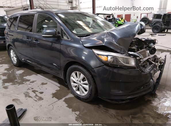 KNDMB5C15G6208766 2016 KIA SEDONA Синий Передняя правая четверть