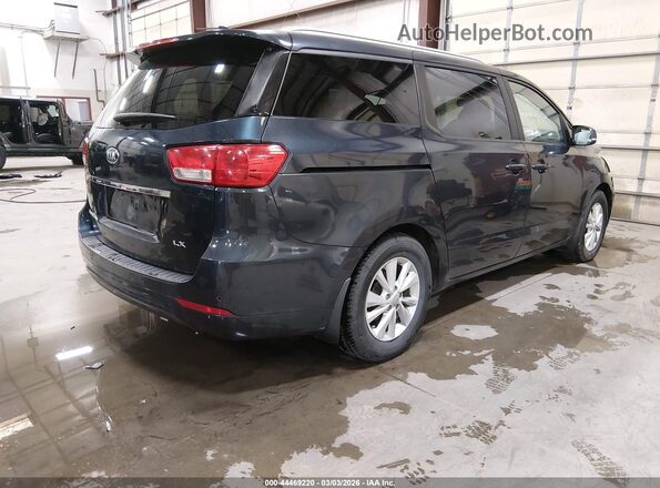 KNDMB5C15G6208766 2016 KIA SEDONA Синий Задняя правая четверть