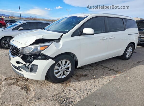KNDMB5C15H6339181 2017 KIA SEDONA White Vista tres cuartos delantera izquierda