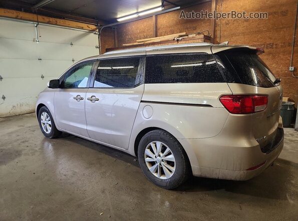 KNDMB5C16H6279802 2017 KIA SEDONA Золотой Задняя правая четверть