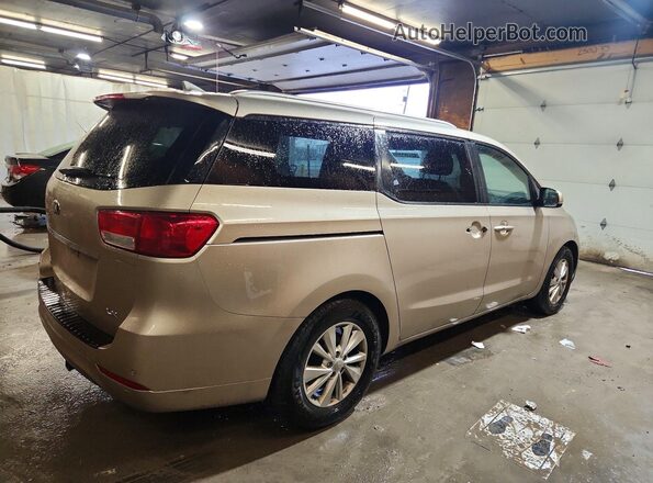 KNDMB5C16H6279802 2017 KIA SEDONA Золотой Передняя правая четверть