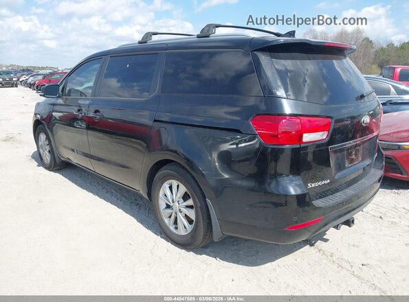 KNDMB5C16J6379792 2018 KIA SEDONA Черный Задняя левая четверть