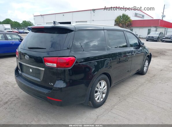 KNDMB5C17H6319952 2017 KIA SEDONA Black Trasero derecho