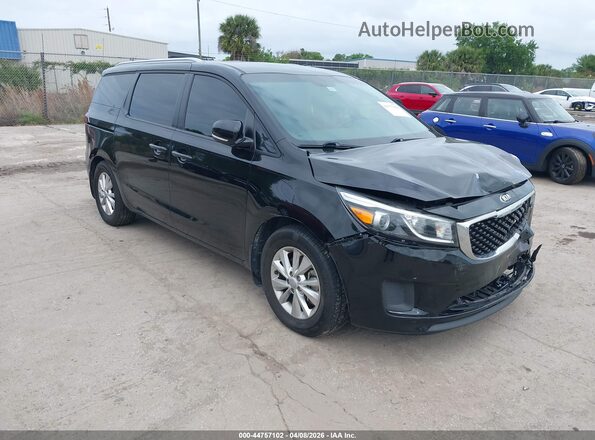 KNDMB5C17H6319952 2017 KIA SEDONA Black Delantero derecho