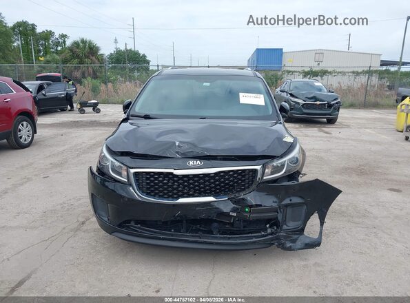 KNDMB5C17H6319952 2017 KIA SEDONA Black Vista frontal