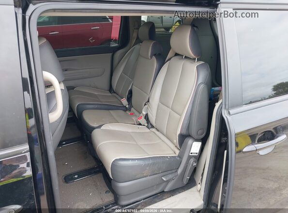 KNDMB5C17H6319952 2017 KIA SEDONA Black Vista de la etiqueta del VIN