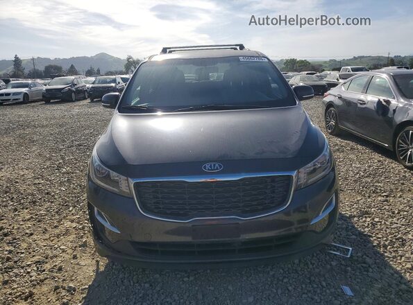 KNDMB5C17K6532780 2019 KIA SEDONA Gray Front view