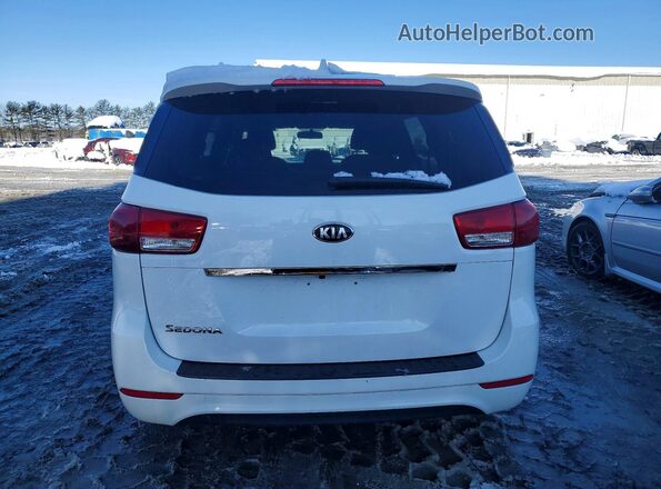 KNDMB5C18J6383164 2018 KIA SEDONA Белый Вид сзади
