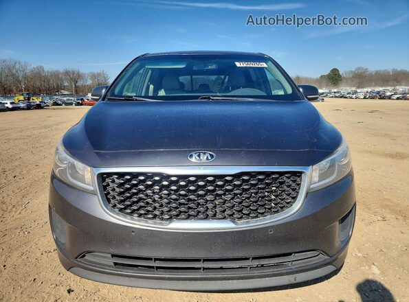 KNDMB5C18J6424229 2018 KIA SEDONA Gray Widok z przodu
