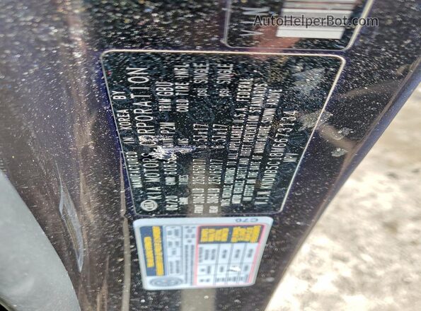 KNDMB5C18M6673134 2021 KIA SEDONA Black VIN კოდის სტიკერის ხედი