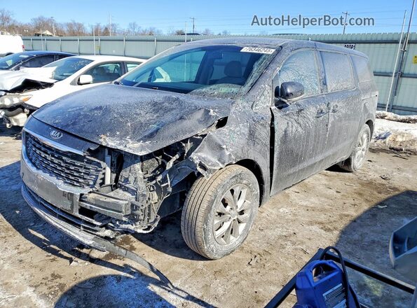 KNDMB5C18M6673134 2021 KIA SEDONA Black წინა მარცხენა ხედი სამი მეოთხედიდან