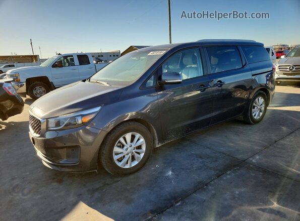 KNDMB5C19H6314865 2017 KIA SEDONA Серый Передняя левая четверть