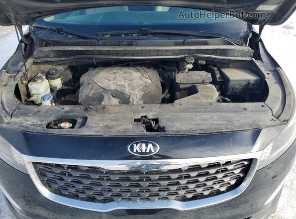 KNDMB5C19K6467723 2019 KIA SEDONA Black Vista del compartimento del motor
