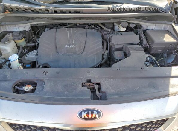 KNDMB5C1XG6179796 2016 KIA SEDONA Серебряный Вид подкапотного пространства