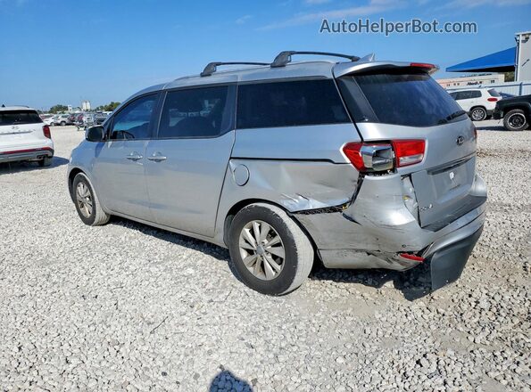 KNDMB5C1XG6179796 2016 KIA SEDONA Серебряный Задняя левая четверть