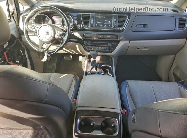 KNDMC5C19K6561498 2019 KIA SEDONA White Dashboard view