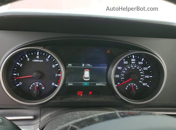KNDNB4H35R6401110 2024 KIA CARNIVAL Темно-бордовый Вид щитка приборов