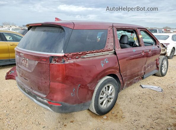 KNDNB4H35R6401110 2024 KIA CARNIVAL Темно-бордовый Задняя правая четверть