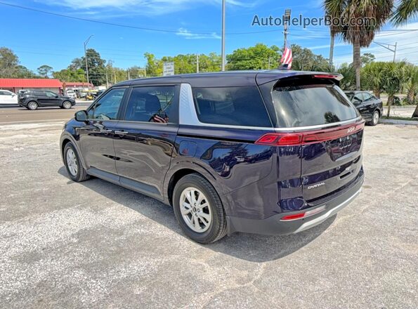 KNDNB4H37P6215209 2023 KIA CARNIVAL Синий Задняя правая четверть