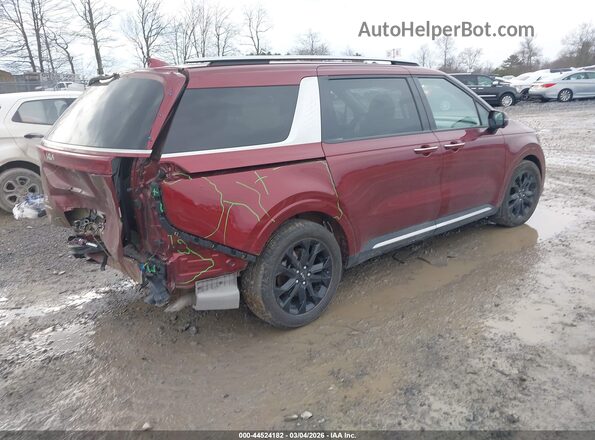 KNDNE5H30P6273515 2023 KIA CARNIVAL MPV Red უკანა მარჯვენა
