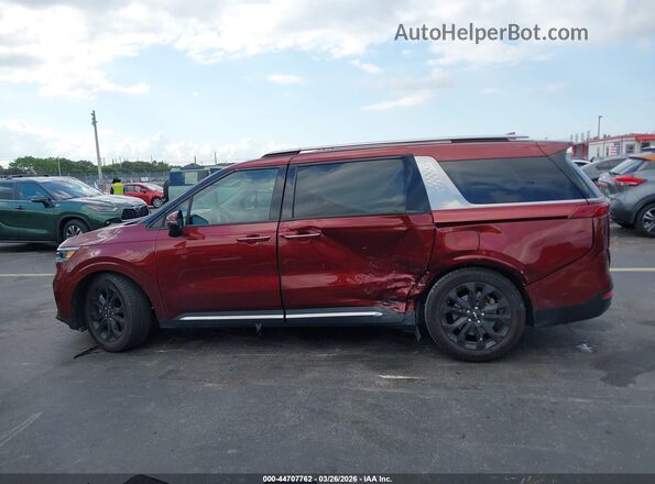 KNDNE5H36P6289721 2023 KIA CARNIVAL MPV Бордовый Панорамный вид салона 360°