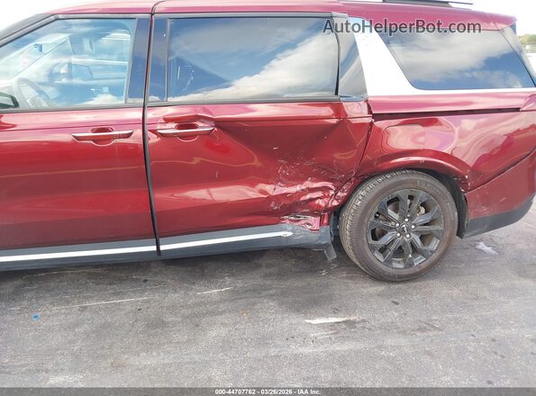 KNDNE5H36P6289721 2023 KIA CARNIVAL MPV Бордовый Вид спереди