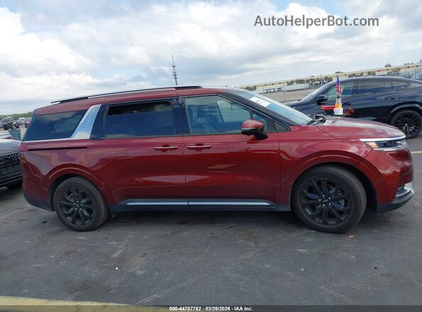 KNDNE5H36P6289721 2023 KIA CARNIVAL MPV Бордовый Вид задней части салона