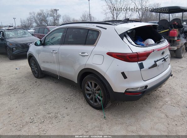 KNDP6CAC1M7851566 2021 KIA SPORTAGE Серебряный Задняя левая четверть