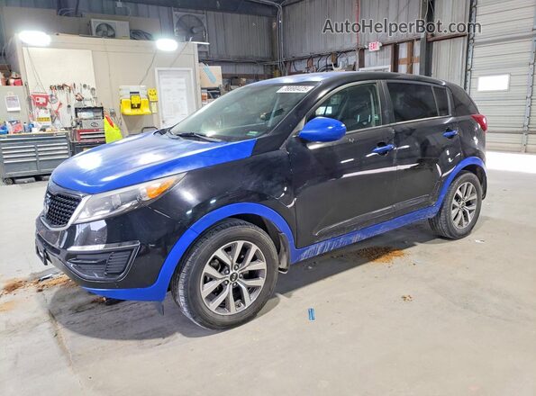 KNDPB3AC9G7856093 2016 KIA SPORTAGE Черный Передняя левая четверть