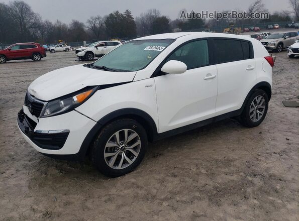 KNDPBCAC0G7876233 2016 KIA SPORTAGE White Vista tres cuartos delantera izquierda