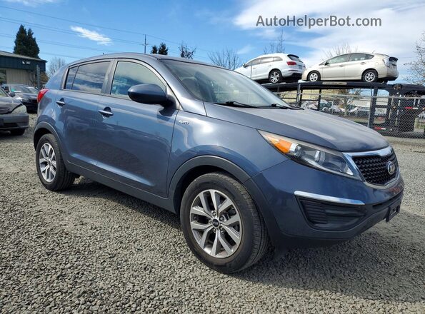 KNDPBCAC3G7813479 2016 KIA SPORTAGE Синий Передняя правая четверть