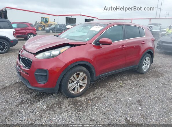 KNDPM3AC0H7135253 2017 KIA SPORTAGE Red Przód lewy
