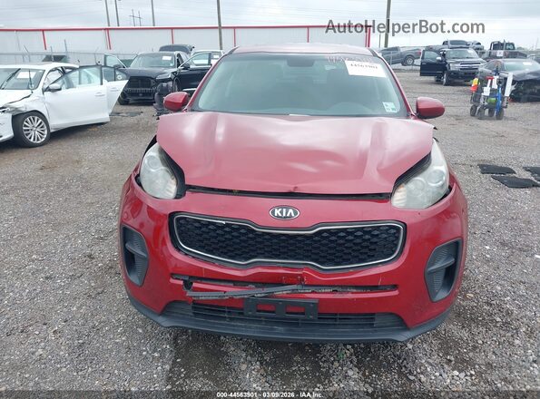 KNDPM3AC0H7135253 2017 KIA SPORTAGE Red Widok zestawu wskaźników