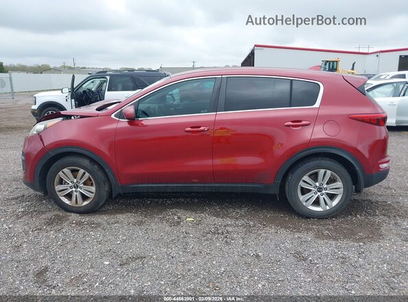 KNDPM3AC0H7135253 2017 KIA SPORTAGE Red Widok wnętrza 360 stopni