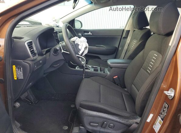 KNDPM3AC0K7504409 2019 KIA SPORTAGE Brown Вид салону спереду