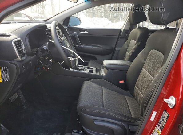 KNDPM3AC0K7539869 2019 KIA SPORTAGE Red Widok wnętrza z przodu
