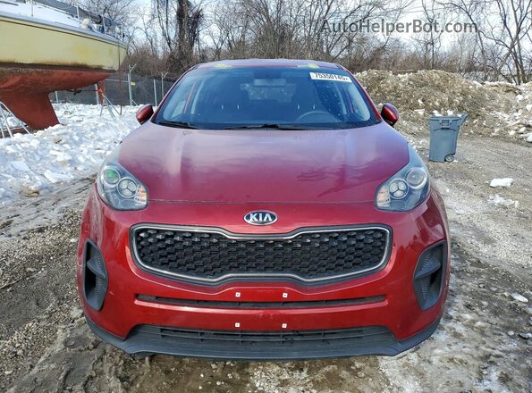 KNDPM3AC0K7539869 2019 KIA SPORTAGE Red Widok z przodu