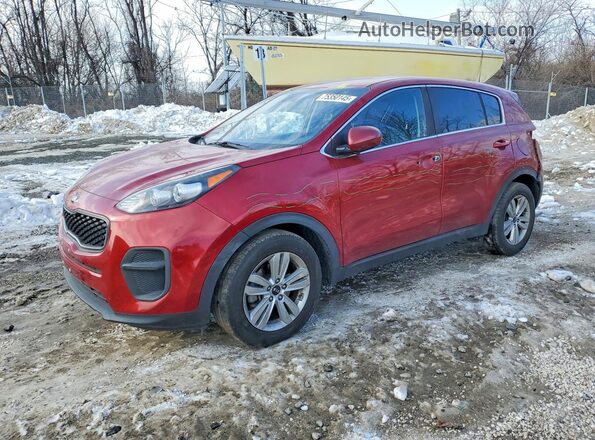 KNDPM3AC0K7539869 2019 KIA SPORTAGE Red Przód lewy