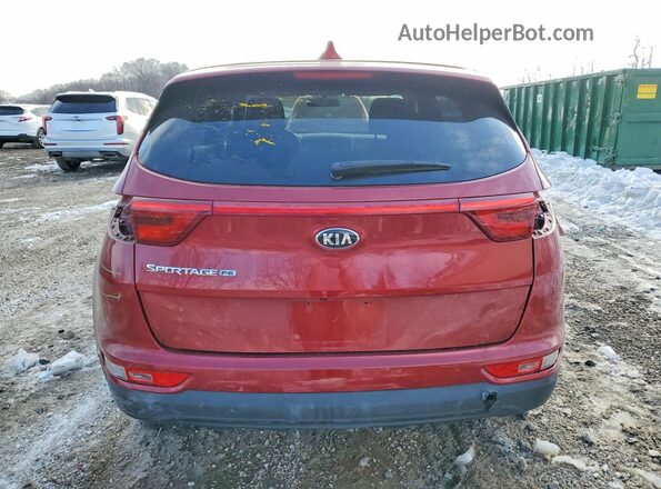 KNDPM3AC0K7539869 2019 KIA SPORTAGE Red Widok z tyłu