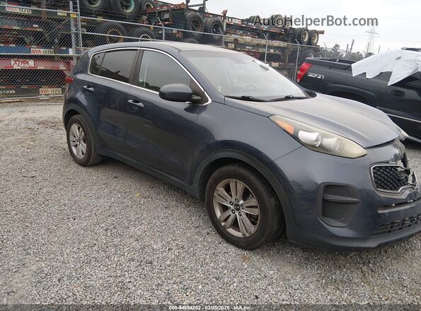 KNDPM3AC2H7037308 2017 KIA SPORTAGE Dark Blue Передняя правая четверть