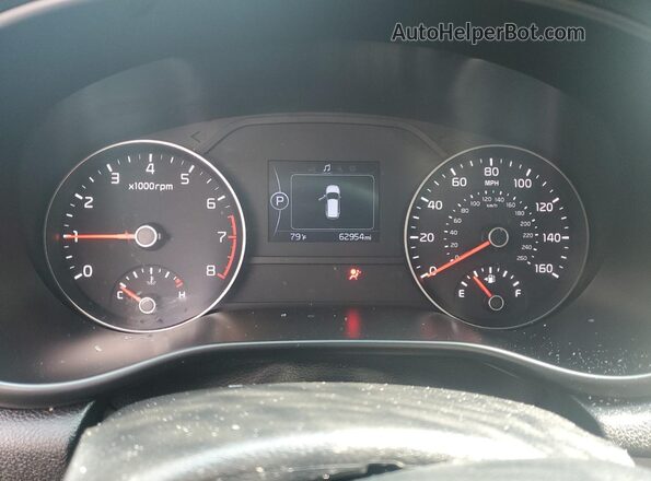 KNDPM3AC2K7624941 2019 KIA SPORTAGE Blue Սարքավորումների վահանակի տեսք