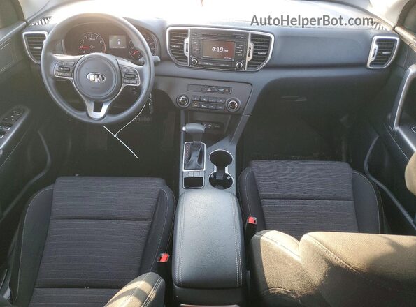 KNDPM3AC3J7330737 2018 KIA SPORTAGE White Widok deski rozdzielczej