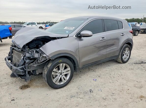 KNDPM3AC3K7526985 2019 KIA SPORTAGE Gray წინა მარცხენა ხედი სამი მეოთხედიდან
