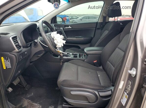 KNDPM3AC3K7526985 2019 KIA SPORTAGE Gray წინა სალონის ხედი