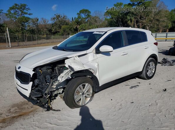 KNDPM3AC4K7549370 2019 KIA SPORTAGE White Vista tres cuartos delantera izquierda