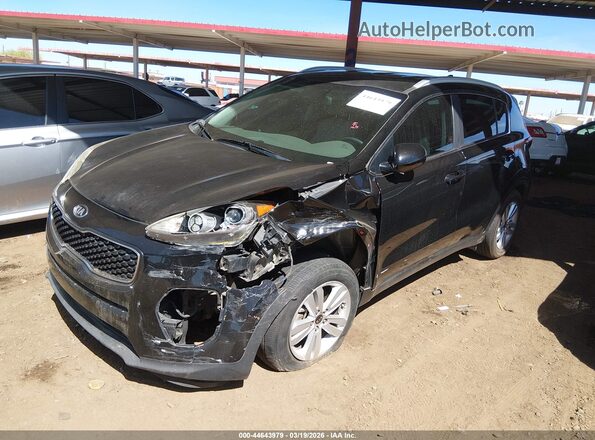 KNDPM3AC6K7509663 2019 KIA SPORTAGE Black Widok z przodu
