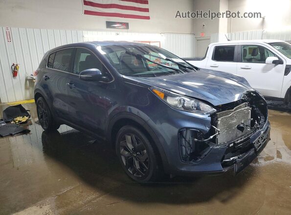 KNDPM3AC7N7007488 2022 KIA SPORTAGE Blue Przód prawy