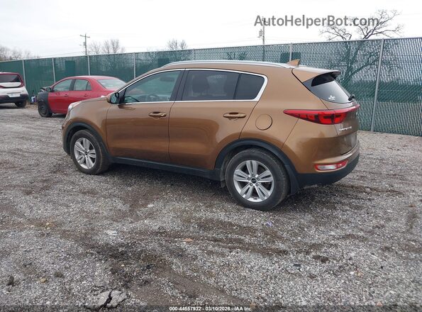 KNDPM3AC8H7233513 2017 KIA SPORTAGE Коричневый Задняя левая четверть