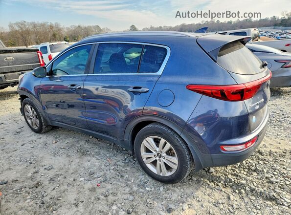 KNDPM3AC8J7337571 2018 KIA SPORTAGE Синий Задняя левая четверть